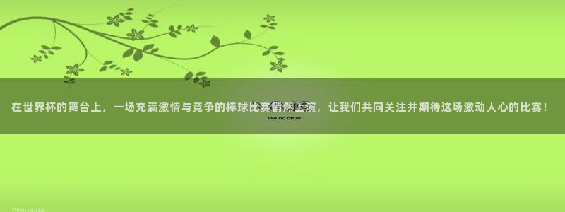 世界杯赛程时间表：在世界杯的舞台上，一场充满激情与竞争的棒球比赛悄然上演，让我们共同关注并期待这场激动人心的比赛！